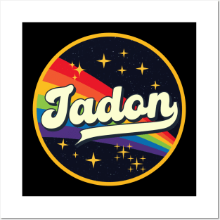 Jadon // Rainbow In Space Vintage Style Posters and Art